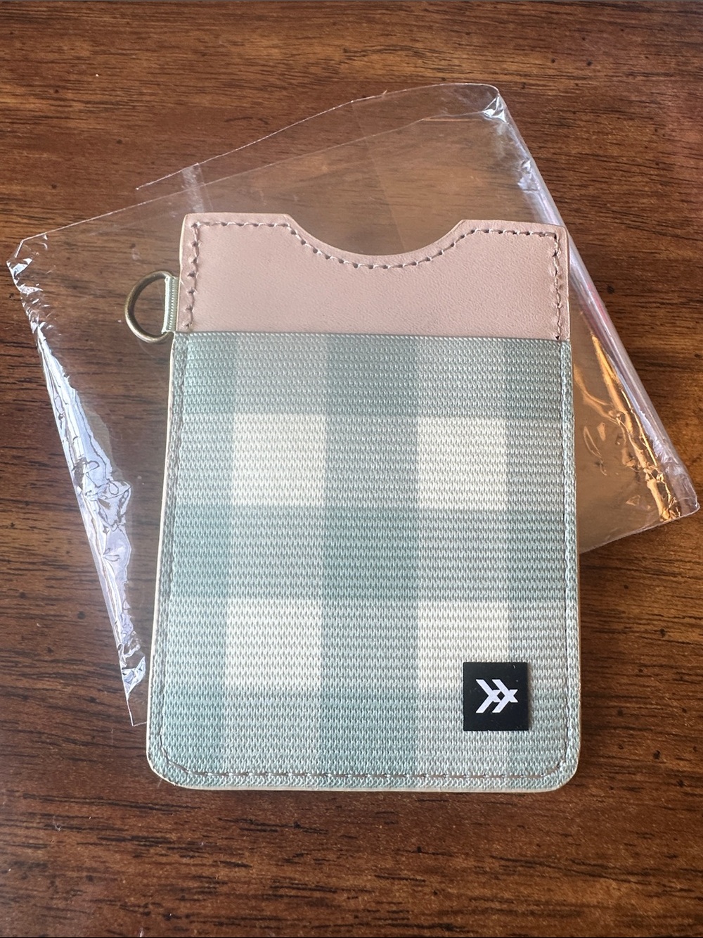 Thread wallet plaid slim